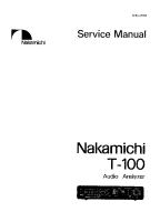 Nakamichi T-100-Service-Manual